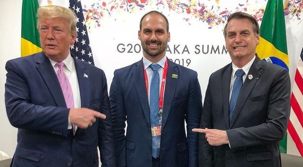 TRUMP EDUARDO BOLSONARO / Foto: REPRODUÇÃO INSTAGRAM