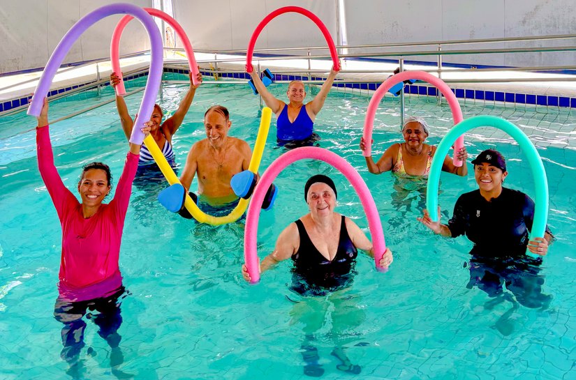 Centro Universitário promove aulão de hidroterapia e incentiva saúde e lazer