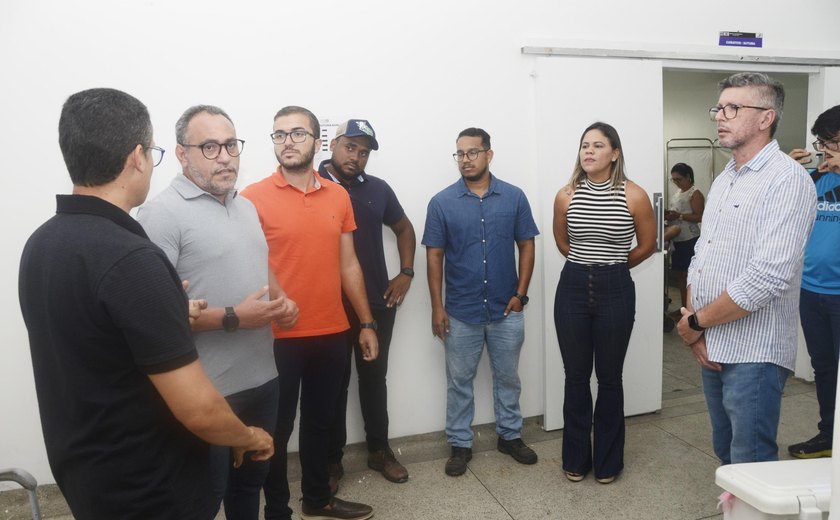 Hospital de Emergência do Agreste recebe visita técnica da Sesau para avaliar obras de reforma e ampliação