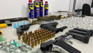armas, drogas e muni / Foto: Foto: Reprodução Governo do Estado