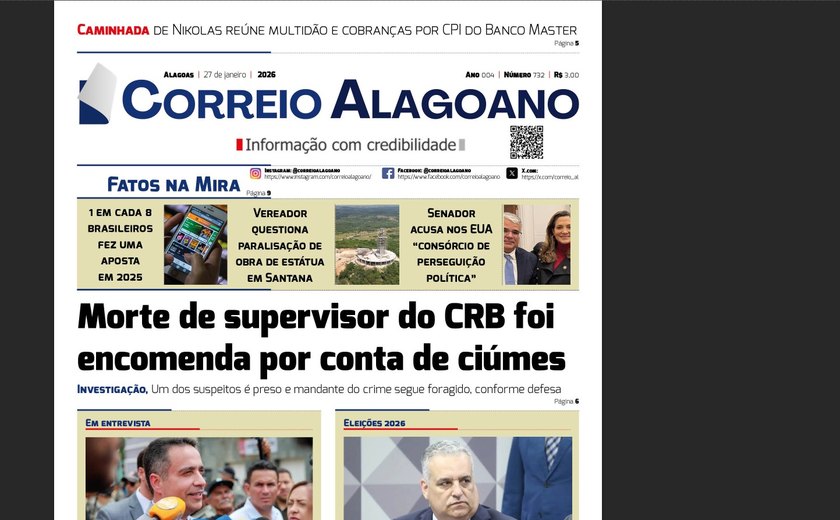 Morte de supervisor do CRB foi encomenda por conta de ciúmes