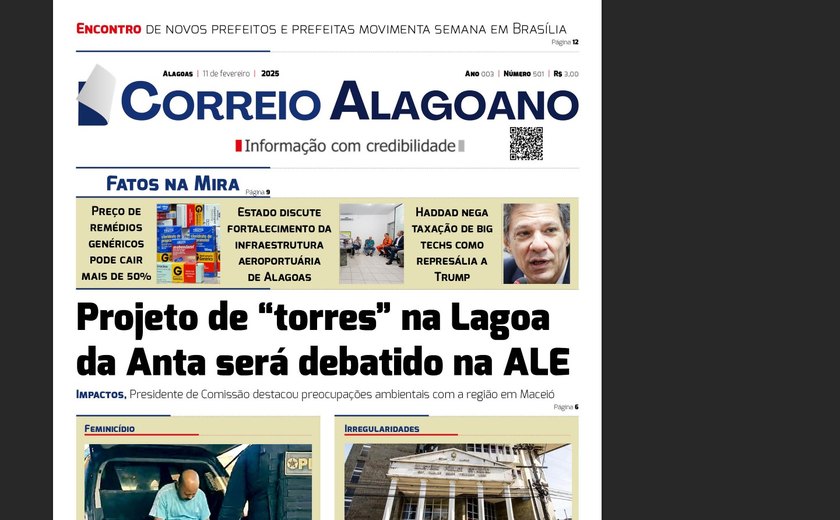 Projeto de “torres” na Lagoa da Anta será debatido na ALE