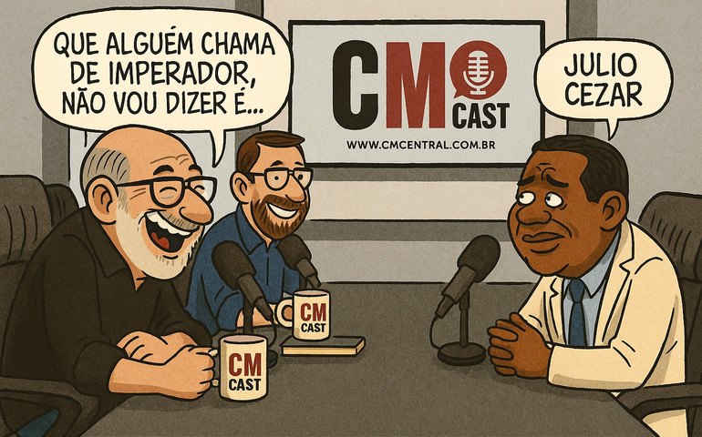 Ricardo Mota fez na entrevista o que sempre escreveu que o governador fazia nos bastidores: riu do 'imperador' Julio Cezar.