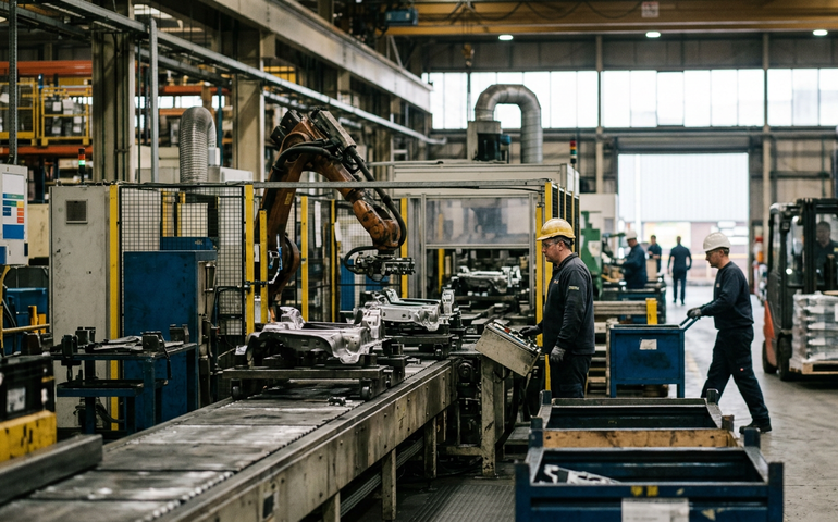 PMI industrial do Reino Unido recua para 51,7 em fevereiro e surpreende mercado