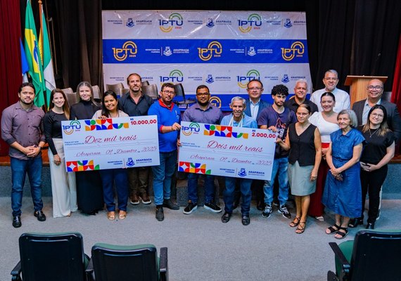 Prefeitura de Arapiraca realiza a entrega dos prêmios do 2º sorteio do IPTU Premiado