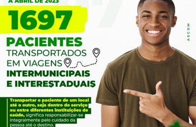  Piaçabuçu transportou quase 1.700 pacientes em viagens intermunicipais e interestaduais para atendimentos