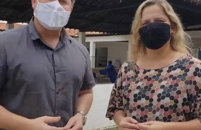 Jeannyne e Marx visitam Centro de Triagem em Jequiá da Praia