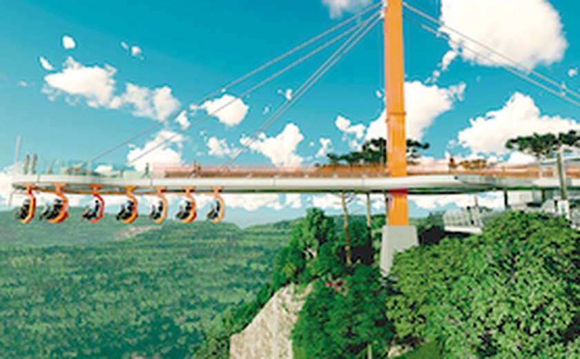 Paisagem famosa de Canela ganhará passarela de vidro a 360 metros de altura