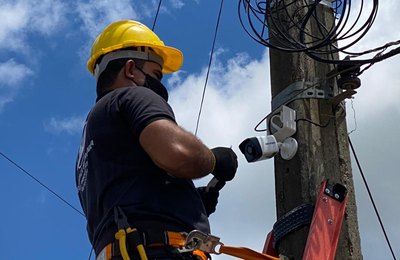 Prefeitura de São Brás instala câmeras na área central da cidade