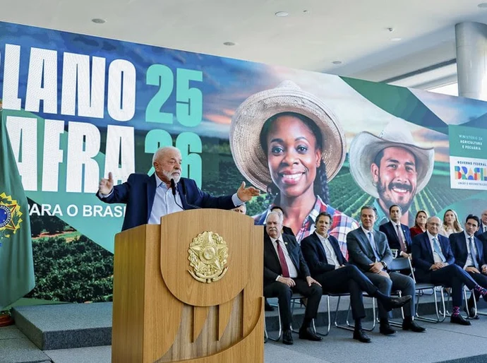 'Queremos consolidar o Brasil como celeiro do mundo', diz Lula ao lançar Plano Safra 2025/2026