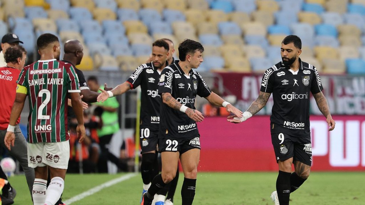 Santos reage no segundo tempo e vira sobre o Fluminense no Maracanã