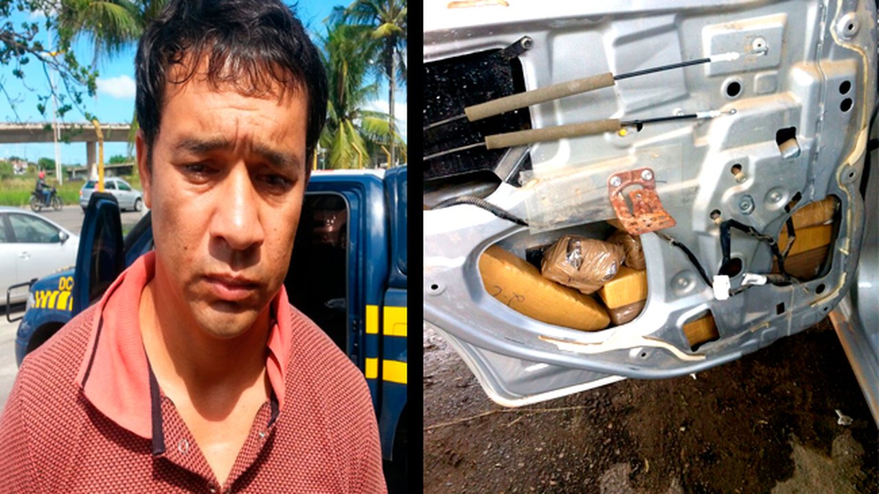 DRN e PRF prendem homem com 10 quilos de drogas