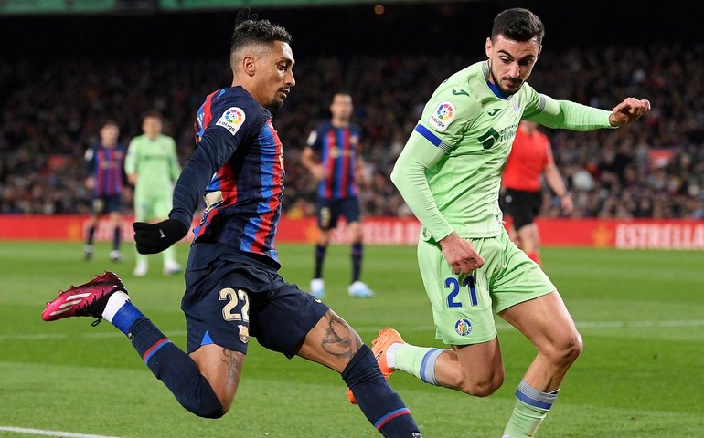 Rafinha se destaca, mas Barcelona não sai do 0 a 0 contra Getafe pelo Espanhol