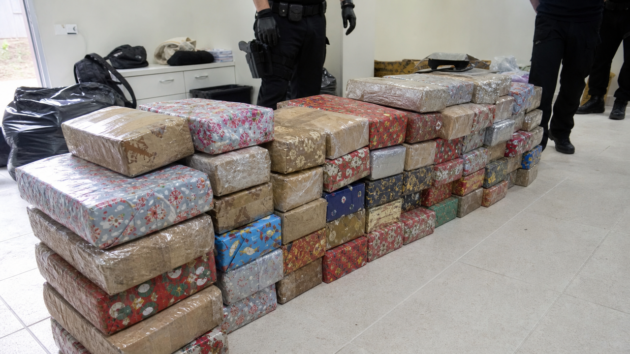 Polícia Federal apreende 60 quilos de maconha 'embalada para presente' no Sul Fluminense