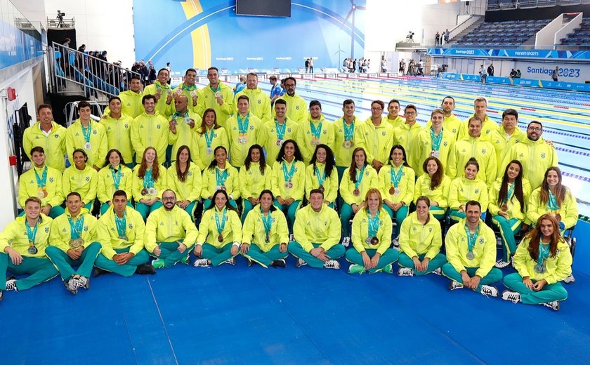 Natação brasileira encerra Pan-Americano de Santiago com 25 medalhas