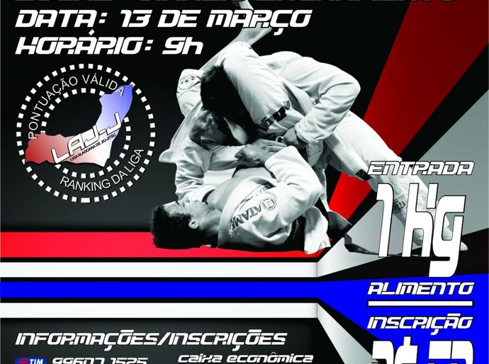 Abertas as inscrições para a primeira etapa do Circuito Alagoano de jiu-jitsu