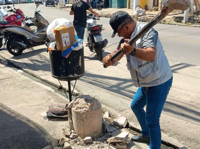 Segurança Cidadã remove piquetes irregulares em Maceió
