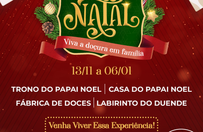 Pátio Maceió apresenta seu doce natal, com doces gigantes, atrações imperdíveis e papai noel 