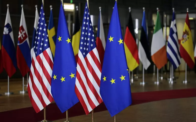 UE e EUA estariam negociando acordo tarifário de 15%, dizem fontes