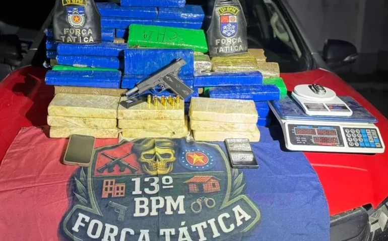 Polícia prende suspeito de chefiar distribuição de drogas e apreende mais de 60 kg de entorpecentes