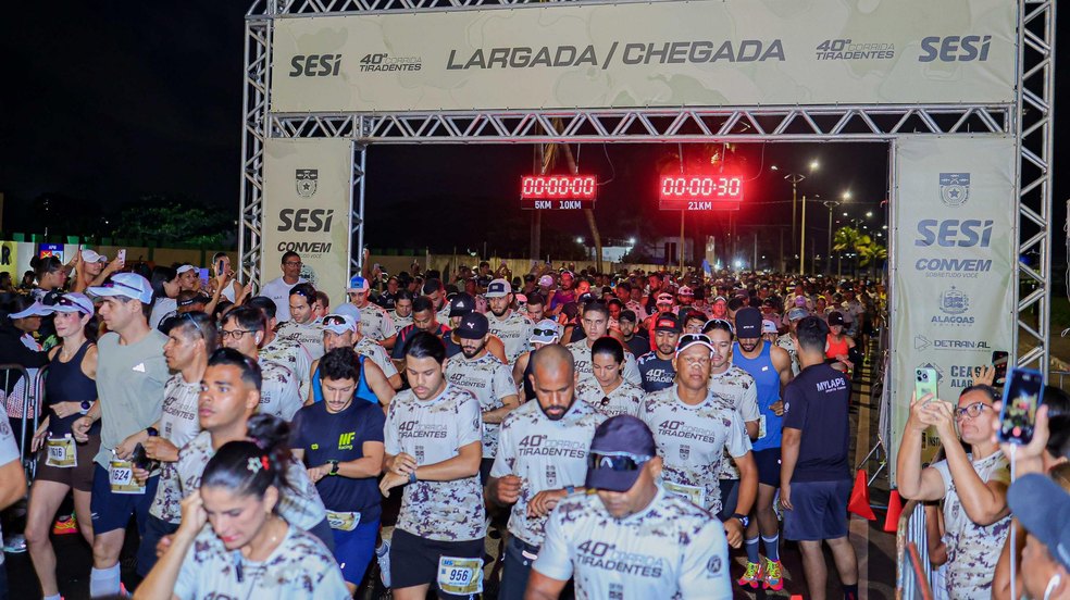 Esporte e tradição: PM-AL celebra 40ª Meia Maratona Tiradentes com mais de 3.500 participantes