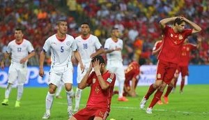 Um ano após perder para o Brasil, Espanha cai de novo no Maraca / Foto: Jamie Squire/Getty Images