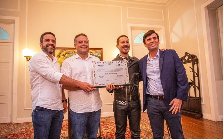Governo de Alagoas nomeia Carlinhos Maia como Imperador do Turismo Alagoano