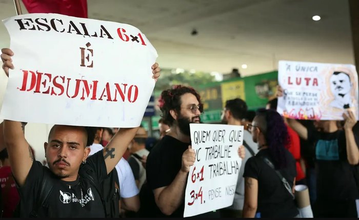 Protesto contra escala 6x1