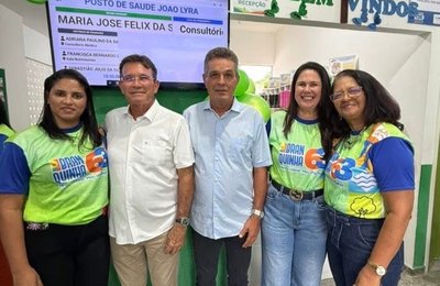 Prefeitura de Branquinha moderniza atendimentos com instalação dos painéis de chamada de pacientes nas Unidades de Saúde