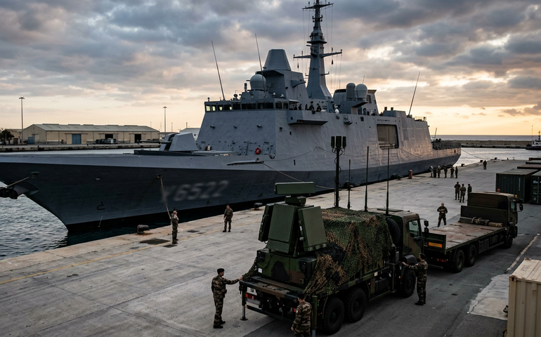 França envia navio de guerra e reforça defesas antidrone no Chipre