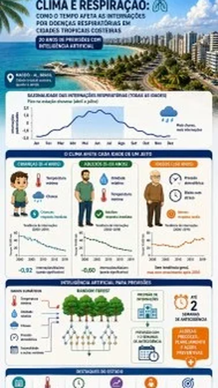 Pesquisas da Ufal relacionam clima e doenças respiratórias em Maceió