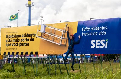 Campanha do Sesi sobre segurança no trabalho ganha as ruas de Maceió