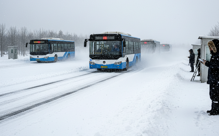 Ônibus chineses da Yutong enfrentam frio extremo e surpreendem em testes de velocidade