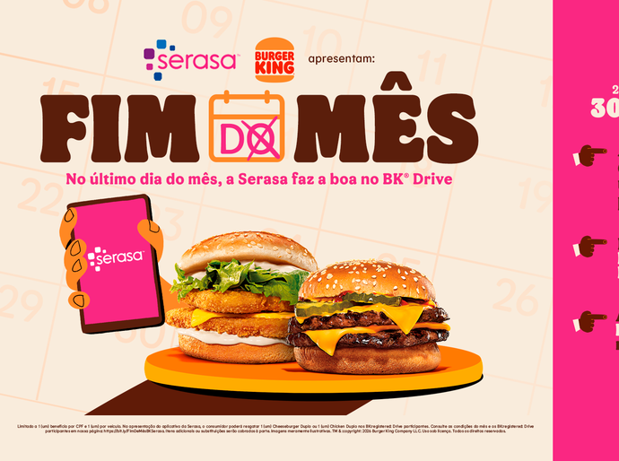 “Perdendo o sono com os boletos?”: Burger King® e Serasa distribuem sanduíche na faixa na madrugada de fim de mês