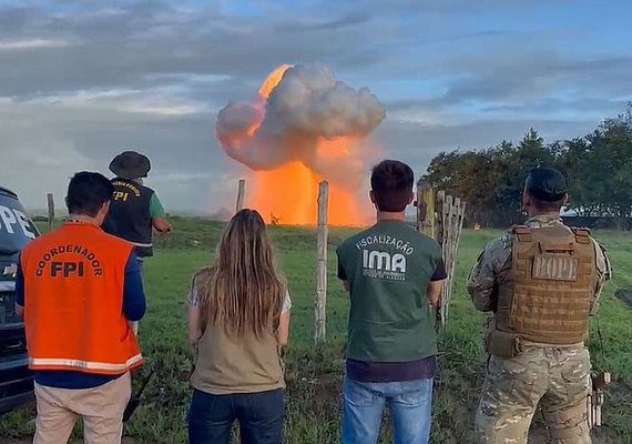 Explosivos são encontrados em Traipu e mais de 40kg são destruídos