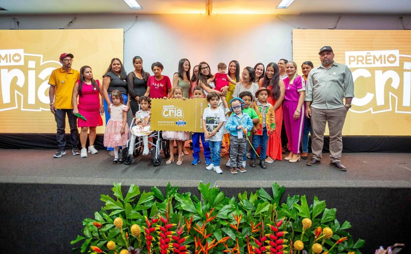 Prêmio Cria reconhece os destaques da primeira infância em Alagoas
