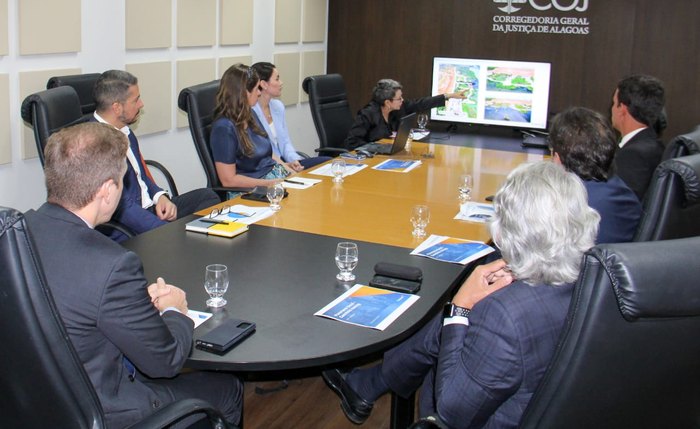 Área afetada apresentada por representante da Braskem Área afetada apresentada por representante da Braskem