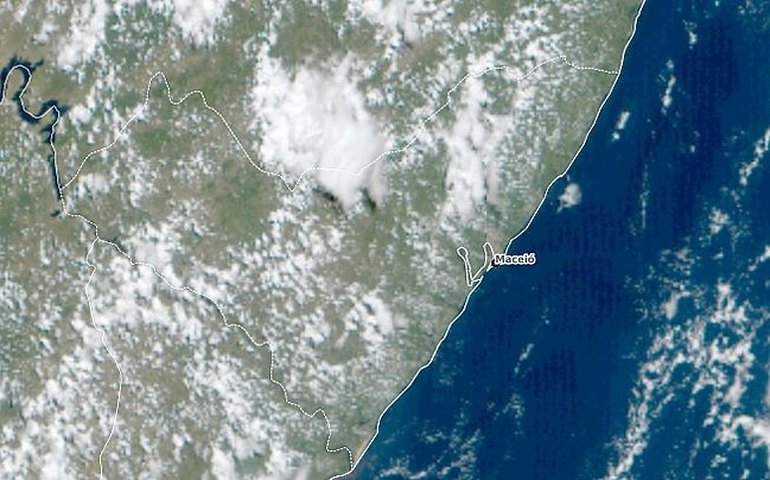 Semarh alerta para possibilidade de chuva nesta segunda-feira, em Alagoas