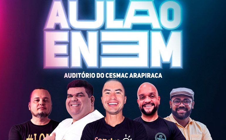 Arapiraca recebe aulão preparatório para o Enem com grandes nomes da educação