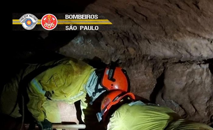 Grupo ficou preso na Gruta Duas Bocas, em Altinópolis