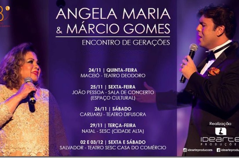Angela Maria & Márcio Gomes em Maceió