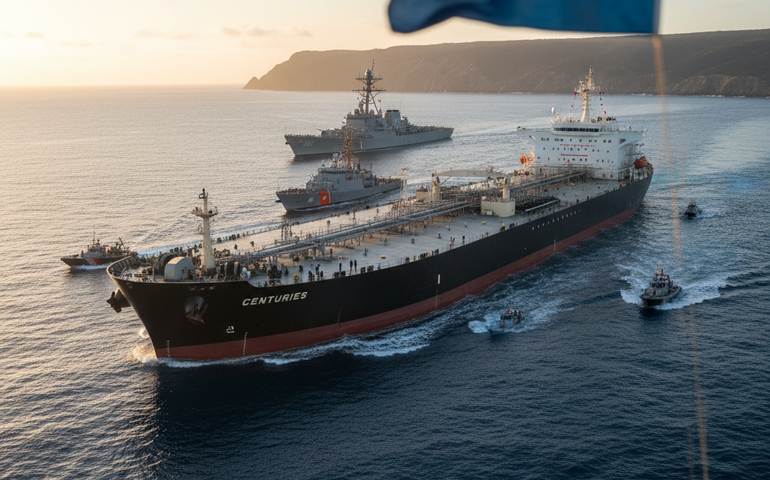 Navio interceptado pelos EUA é petroleiro de bandeira panamenha e vinha sendo rastreado