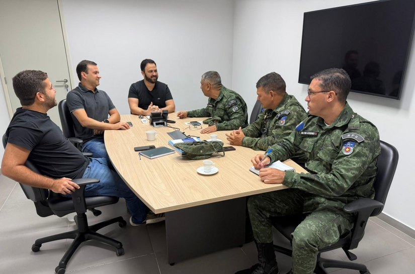 Presidente do IMA/AL e equipe técnica recebem novo comandante do BPA