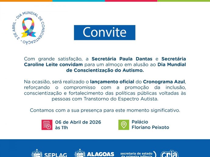 Secria promove evento em alusão ao Dia Mundial de Conscientização do Autismo