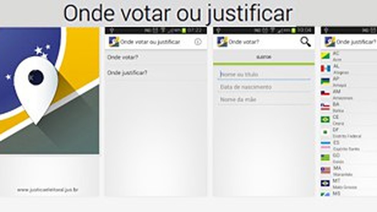 Aplicativo da Justiça Eleitoral ajuda a encontrar o local de votação ou de justificativa