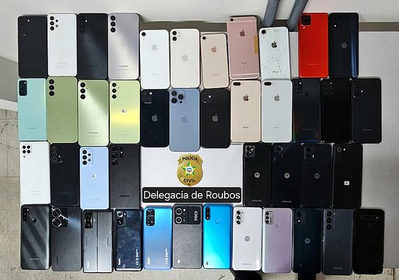 Devolução de 43 celulares recuperados após roubos tem início nesta quarta (31) em Maceió