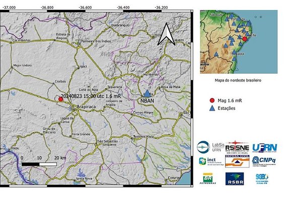 Detonação causou tremor de terra no interior de Alagoas