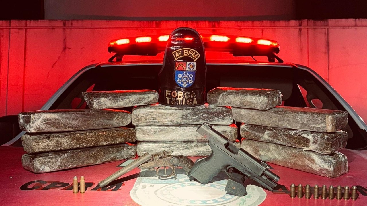 PM apreende 29 armas e quase 49 quilos de drogas durante a semana em Alagoas