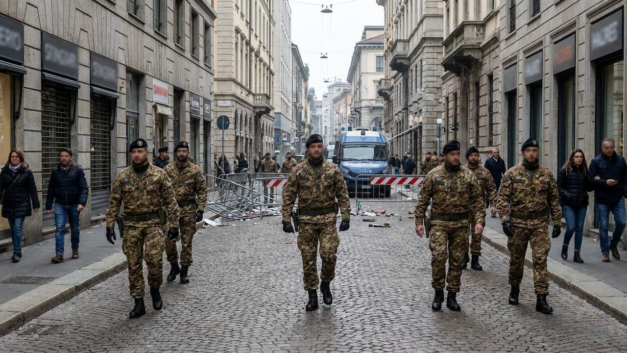 Itália anuncia envio de 500 militares a Milão após confrontos durante protestos