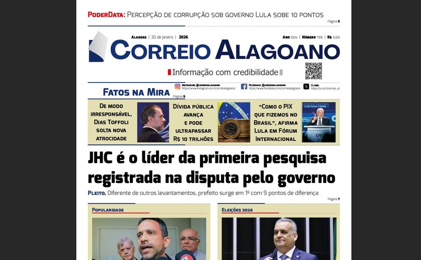 JHC é o líder da primeira pesquisa registrada na disputa pelo governo